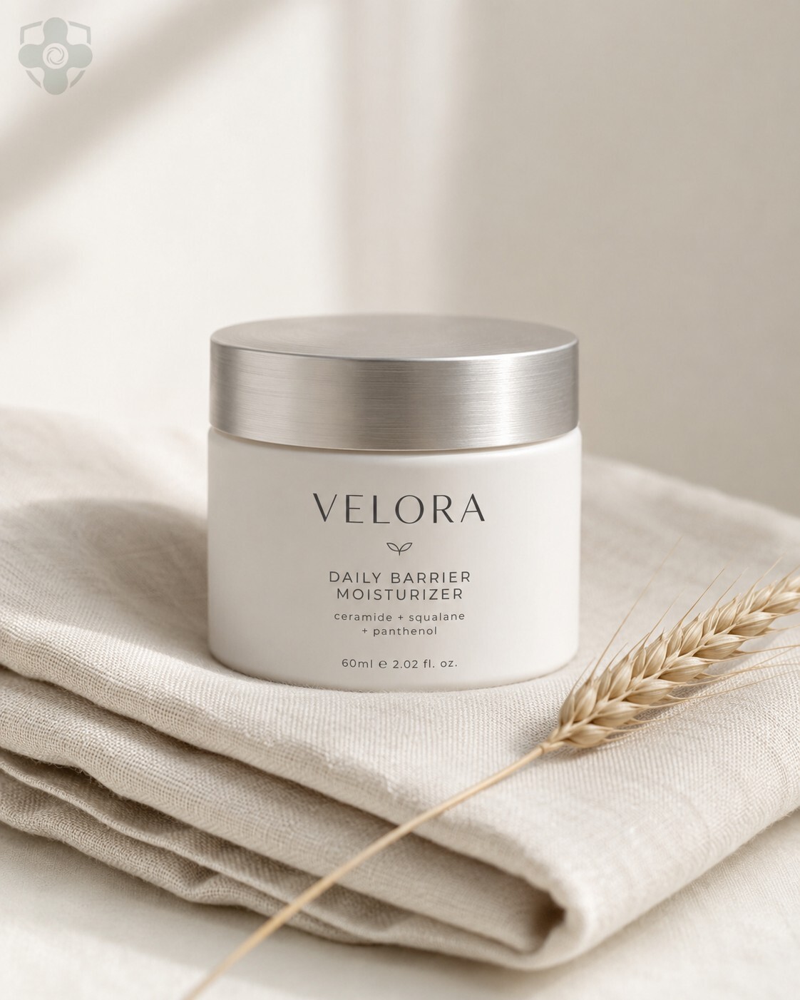 Velora Daily Barrier Moisturizer — Ceramide + Squalane + Panthenol